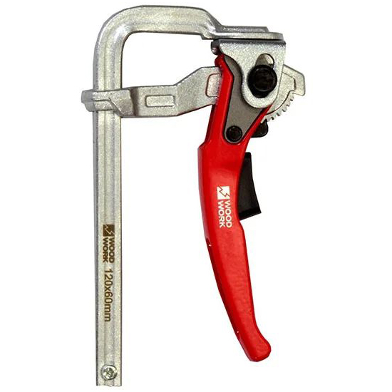 Струбцина кованая WOODWORK F-тип 160х80мм c винтовой рукояткой HFC-1680 в Екатеринбурге 