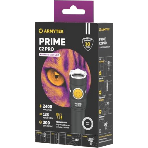 Фонарь 2 в 1 Armytek Prime C2 Pro Magnet USB Белый  F08101C в Екатеринбурге