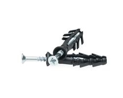 Дюбель с шурупом под молоток МОНТАЖ 6х40мм. потай с усом (100шт./пакет)  VZ012101