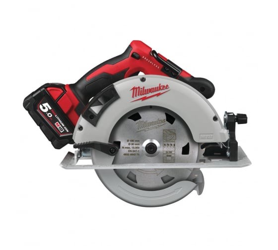 Аккумуляторная циркулярная пила Milwaukee M18 BLCS66-502X 4933464590