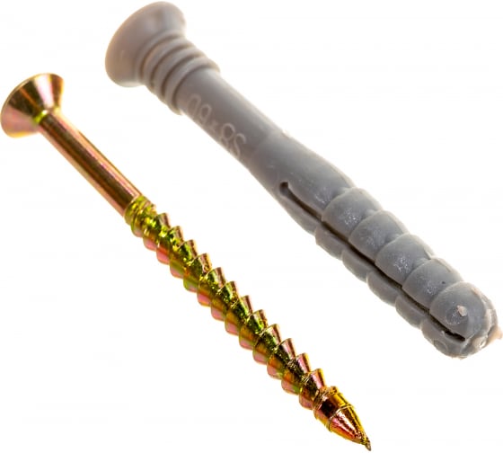 Дюбель с шурупом под молоток СТРОЙБАТ 8x60мм. 80шт. 041770 в Екатеринбурге