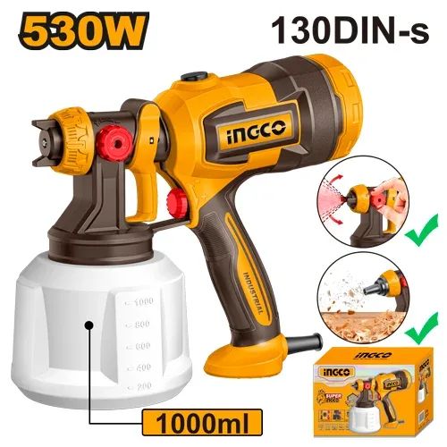 Краскопульт электрический INGCO SPG4506 INDUSTRIAL 530 Вт в Екатеринбурге