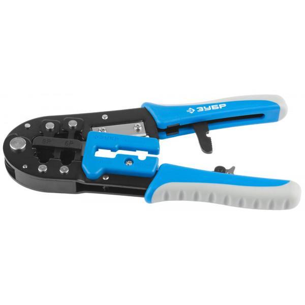 Инструмент для опрессовки кабельных наканечников "ЗУБР" RJ11/12 RJ45  22675 в Екатеринбурге 
