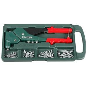 Заклепочник поворотный "KRAFTOOL" под заклепки алюминий сталь и нерж. d. 2.4, 3.2, 4.0, 4.8мм. 31176 в Екатеринбурге 