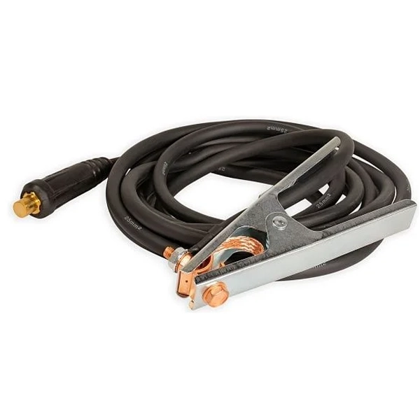 Зажим на массу  AURORA 300А с кабелем КГ 1/25 медь 5м (Track 35-50 MMQ) 00040292 в Екатеринбурге