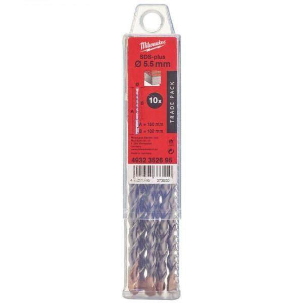 Бур Milwaukee SDS+ Trade 5,5x160 (10шт)