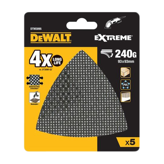 Шлифлист DeWalt DTM3095-QZ дельта 93мм 240з 5 шт в Екатеринбурге