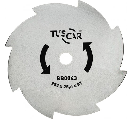 Нож для мотокосы TUSCAR BB0043 Standart 255x25,4x8T, Grass 1030043212-8-2