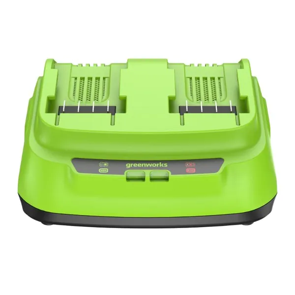 Ультрабыстрое двойное зарядное устройство Greenworks G24X2C8  (2958807) в Екатеринбурге