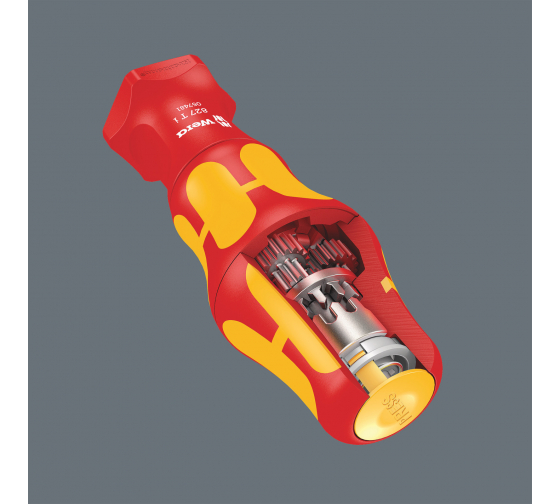 Рукоятка-держатель для сменных стержней Wera Kraftform Turbo VDE 9х125мм. WE-057481 в Екатеринбурге 