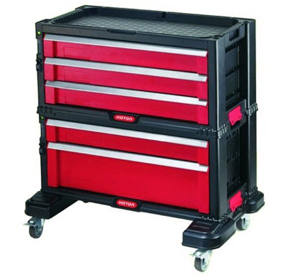 Ящик инструментальный с полками на колесиках "Keter" 5 ящиков  17198655 в Екатеринбурге 