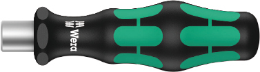 Рукоятка-битодержатель WERA 813/1 Kraftform 78 мм, хвостовик 1/4" С 6.3 WE-051274