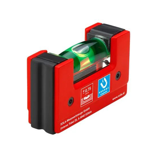 Уровень магнитный SOLA GO Magnetic, 1 глазок, точн. 0,75 мм/м 01621101