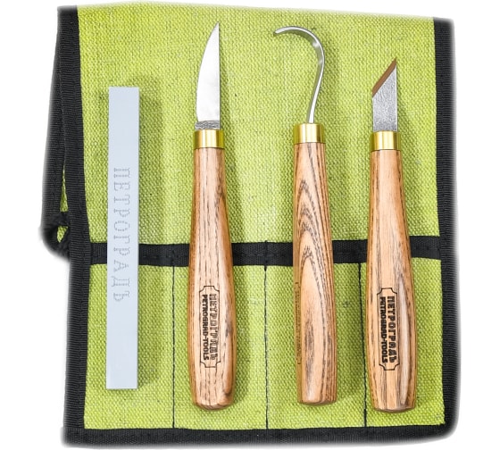 Набор для резьбы по дереву ПЕТРОГРАДЪ №5 ложкорезный М00015845