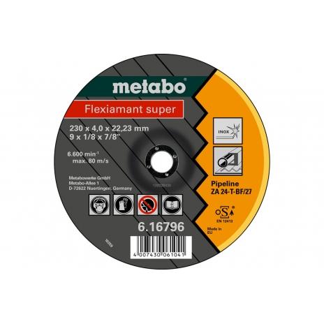 Диск зачистной "Metabo" по нерж.  230х4х22мм, Flexiamant S. 16796