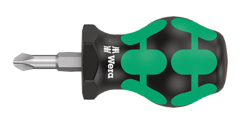 Отвертка для карбюратора Wera STUBBY PH2х54мм.  WE-008851