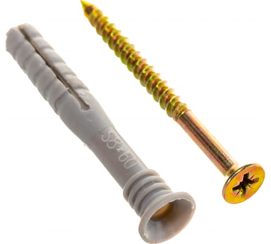 Дюбель с шурупом под молоток СТРОЙБАТ 8x60мм. 80шт. 041770