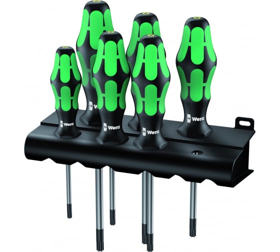 Набор отвёрток + подставка WERA TORX Kraftform Plus, 6 предметов WE-028062