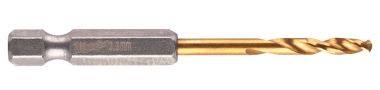 Сверло по металлу Milwaukee RedHEX HSS-G TiN. 3.3мм  (2шт)  4932471089