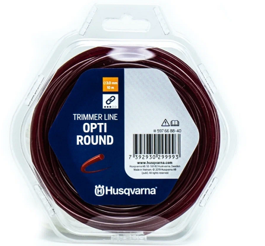 Леска триммерная HUSQVARNA круглый "Opti Round", 4,0 мм/240 м, на катушке 5976688-61