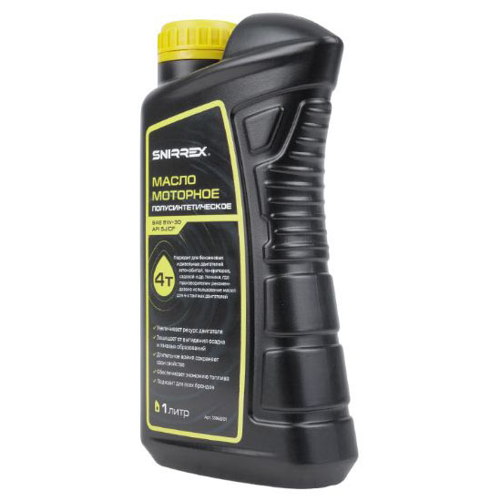 Масло моторное SNIRREX 4-х тактное полусинтетическое SAE 5W-30 API SJ CF, 1 л 33868 в Екатеринбурге