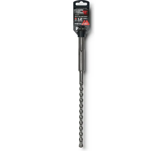 Бур по бетону SDS-max METALLICA Ultra 12 х340/200 мм, Х-напайка, 2 спирали 905845 в Екатеринбурге