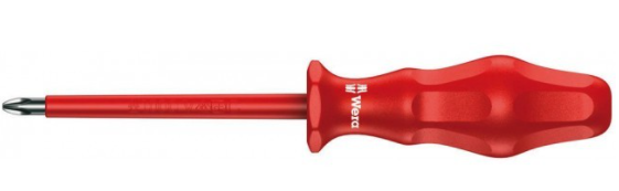 Отвертка изолированная Wera РН 1х80мм. WE-031250