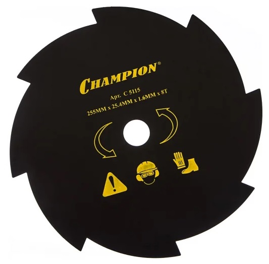 Диск триммерный CHAMPION  8/255/25,4 (Т283,Т284,125R,325RDx/Rx,323R,235R,FS80,85,100,FR85,350,450) C5115