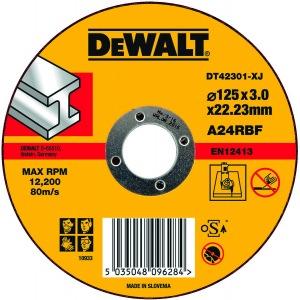 Диск отрезной "DeWalt" 125х22,2х3мм сталь  DТ42301 в Екатеринбурге