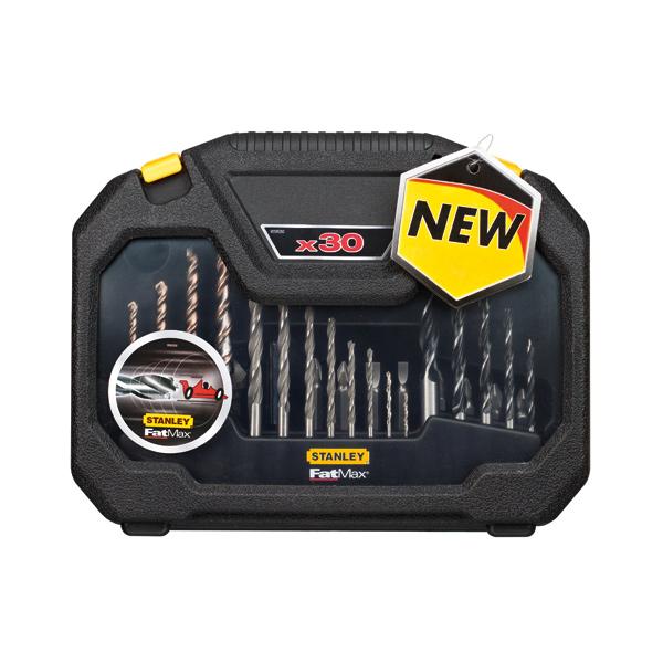 Набор бит и сверл "STANLEY" FatMax металл-кирпич-дерево  30пред.  STA88102
