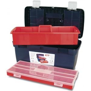 Ящик для инстрструментов с лотком+органайзер №19 "Tayg" 119002  58х29х29см в Екатеринбурге 