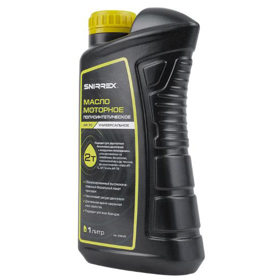 Масло моторное SNIRREX 2-х тактное полусинтетическое универсальное API TC, 1 л 33863 в Екатеринбурге