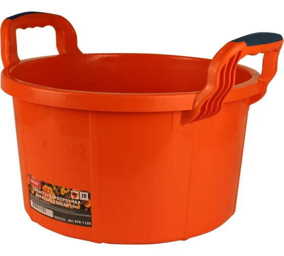 Ведро-корзина ударопрочное DECOR для строительных смесей 30л.  670-1130