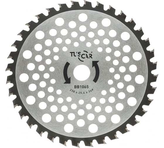 Нож для мотокосы TUSCAR BB1065, Professional, 230x25,4x36T, Sickle 1031065111-36-2
