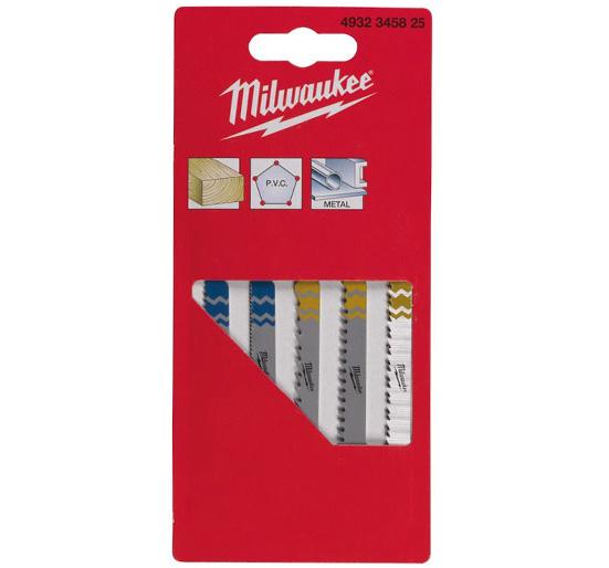 Полотна для лобзика Milwaukee Набор 5шт.(213116,254061/063/064/071)