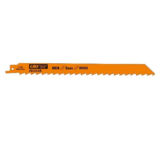Пилки сабельные по дереву CMT (HCS) 225x8,5x3TPI JS1111K-5 (за 1 шт.)