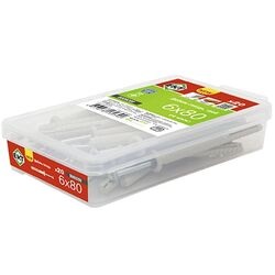 Дюбель с шурупом под молоток ЕКТ 6х80мм. гриб нейлон (20шт./BOX-01) B009289 в Екатеринбурге