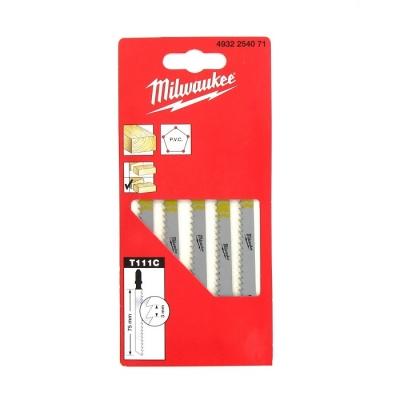 Полотна для лобзика Milwaukee T111C 75мм 5шт.