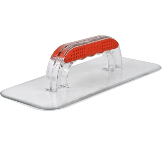 Гладилка прозрачная DECOR 130х280мм для мягких декоративных материалов  640-280