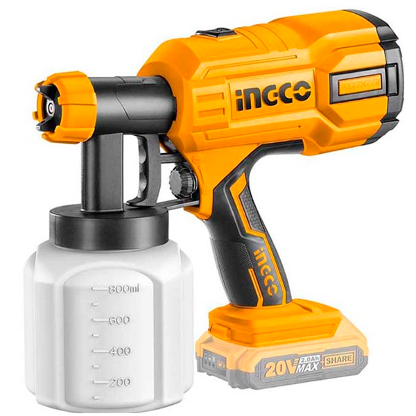 Аккумуляторный краскопульт INGCO CSGLI20402 в Екатеринбурге