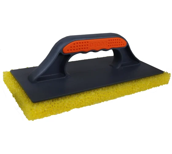 Терка DECOR грубый желтый поролон 280x140мм  670-005