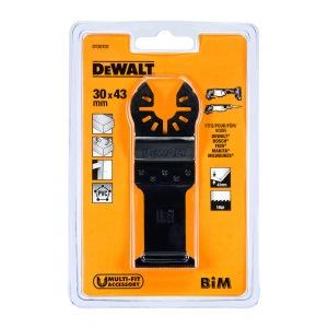 Полотно пильное для мультитул "DeWalt" BiM по дер. с гвозд. 30х43мм  DT20701