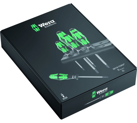 Набор отвёрток + подставка WERA TORX Kraftform Plus, 6 предметов WE-028062 в Екатеринбурге 