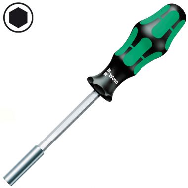 Рукоятка-битодержатель магнит WERA 812/1 Kraftform 120 мм, хвостовик 1/4" С 6.3 WE-051205 в Екатеринбурге 