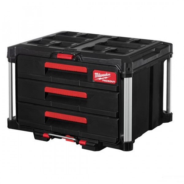 Ящик с 3-мя выдвижными отсеками Milwaukee PACKOUT 4932472130