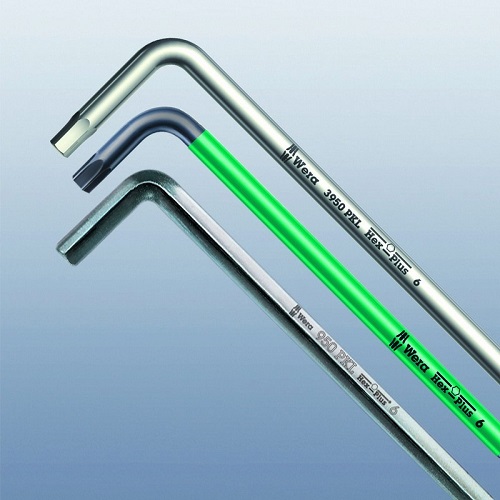 Набор Г-образных ключей Wera 950/9 PKL Hex-Plus 1 SB, хромированных, с шаром, 9 пр., 1.5/2/2.5/3/4/5/6/8/10 мм, держатель-еврослот WE-073391 в Екатеринбурге 