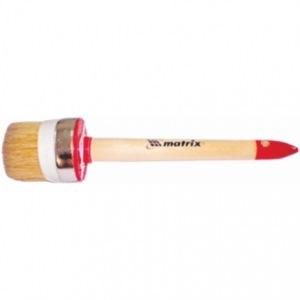 Кисть круглая нат.щет. "Matrix" "Профи" 45мм. дер.ручка 82048