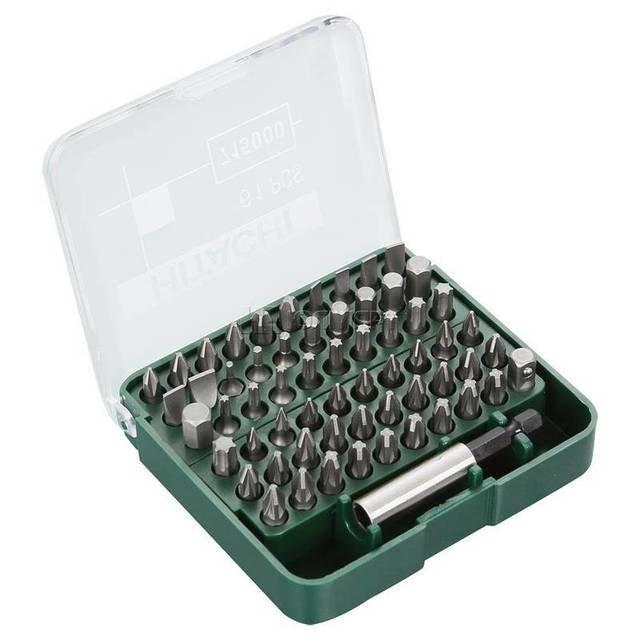 Набор бит 61 предмет. Hitachi htc-715000. набор бит hitachi 752247. набор бит (60 предметов ) hitachi нтс-40019994. бита hitachi 115003.