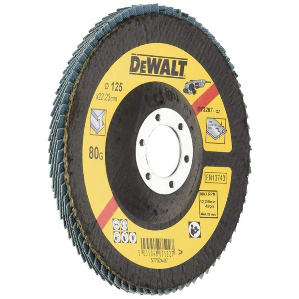 Круг лепестковый DeWalt EXTREME 125 x 22.2 мм 80з   DT3267-QZ в Екатеринбурге