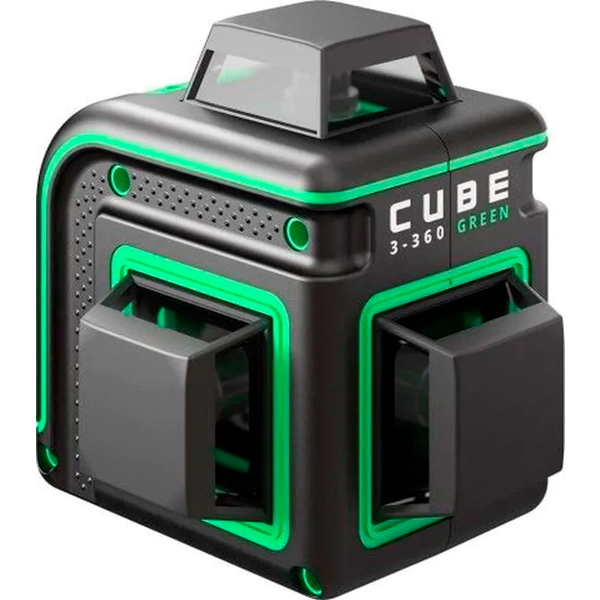 Нивелир лазерный ADA CUBE 3-360 Green Basic Edition + штатив-штанга Silver Plus А00679 в Екатеринбурге